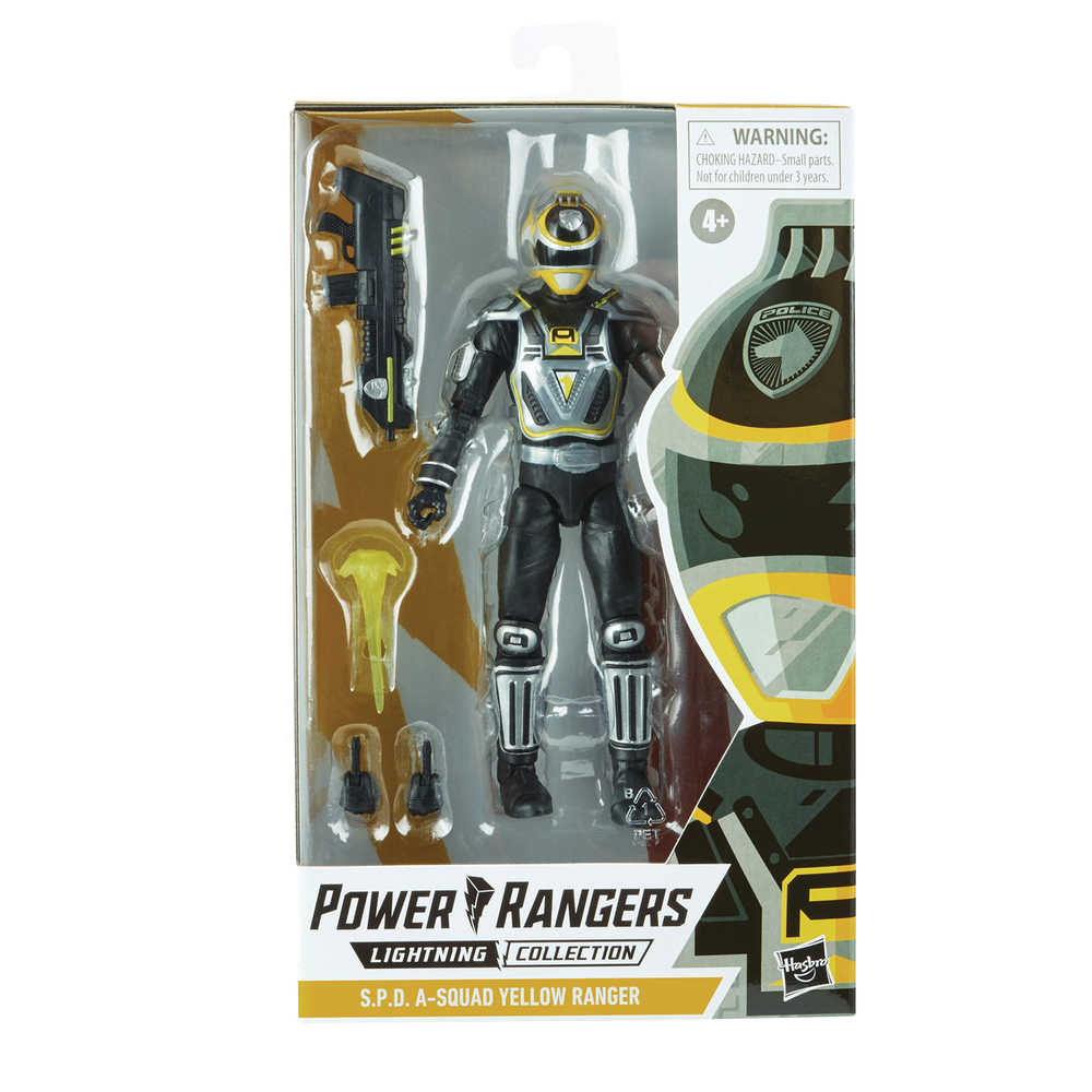 Power Rangers Lightning Spd A Squad Yellow Action Figure Case  