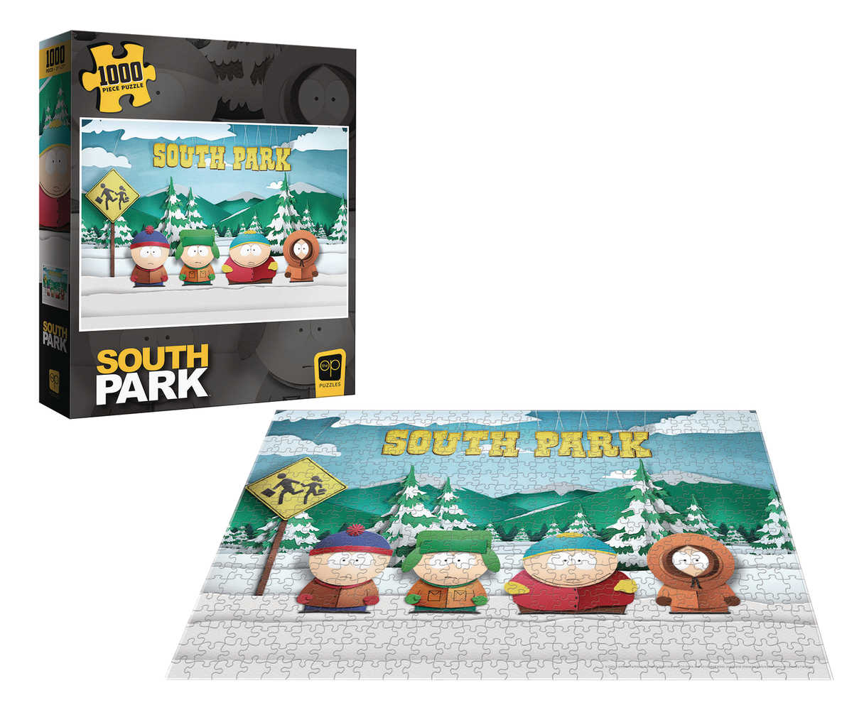 South Park Paper Bus Stop 1000 Pc Puzzle 