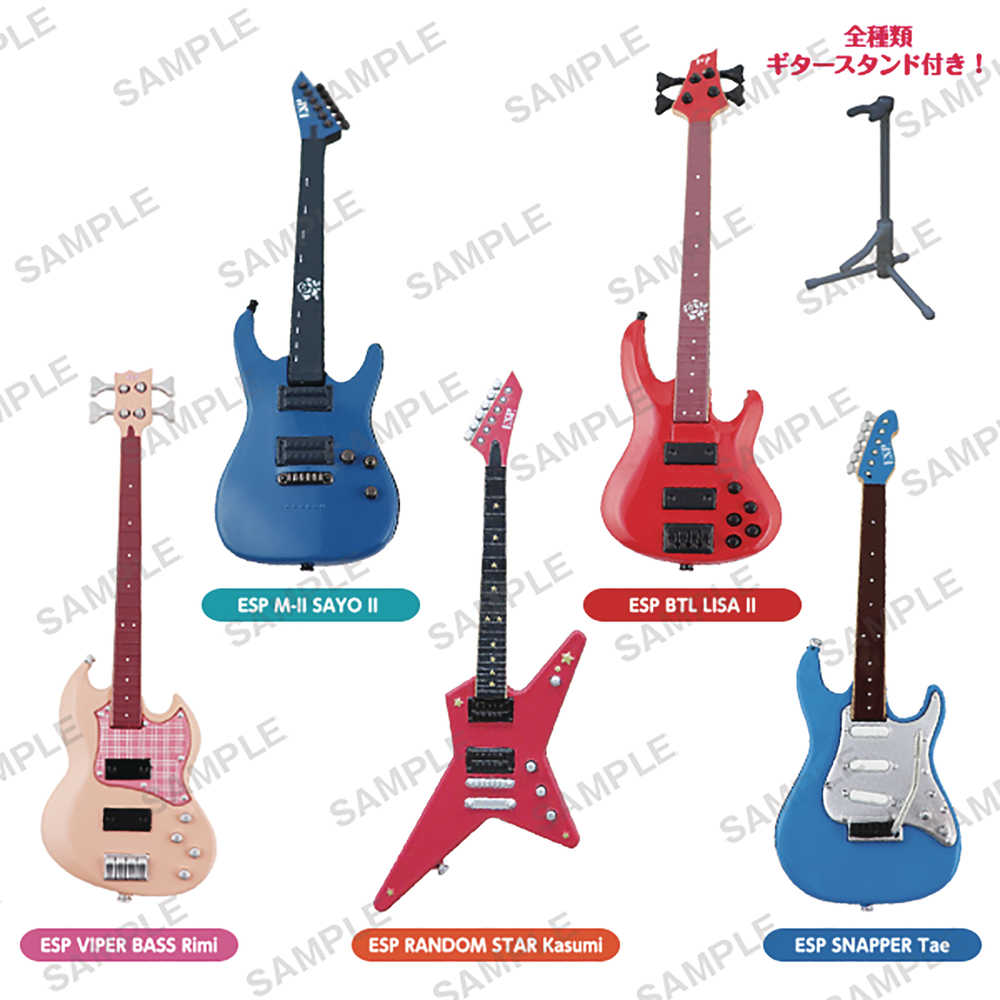 Bang Dream Guitar & Bass Collector's Figure 6 Pc Blind Mystery Box Display 