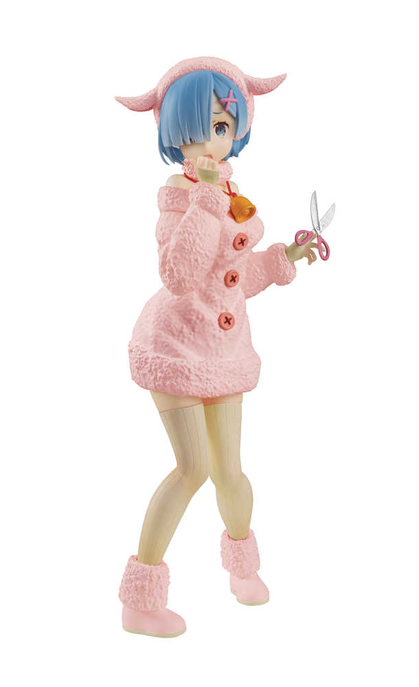 Re Zero Starting Life SSS Wolf & Seven Kids Rem Figure Pastel (