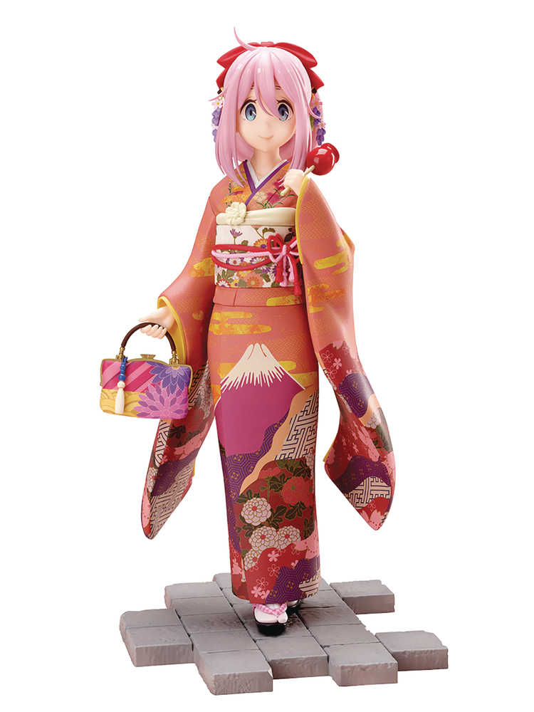 Yuru Camp Nadeshiko Kagamihara Furisode 1/7 PVC Figure 
