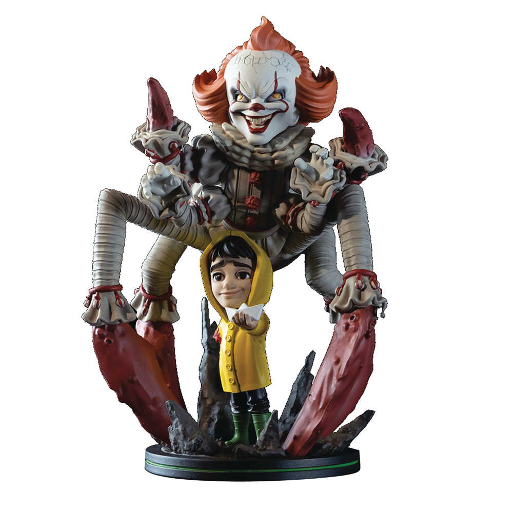 It 2018 Pennywise Spider Q Figure Max Elite Diorama 