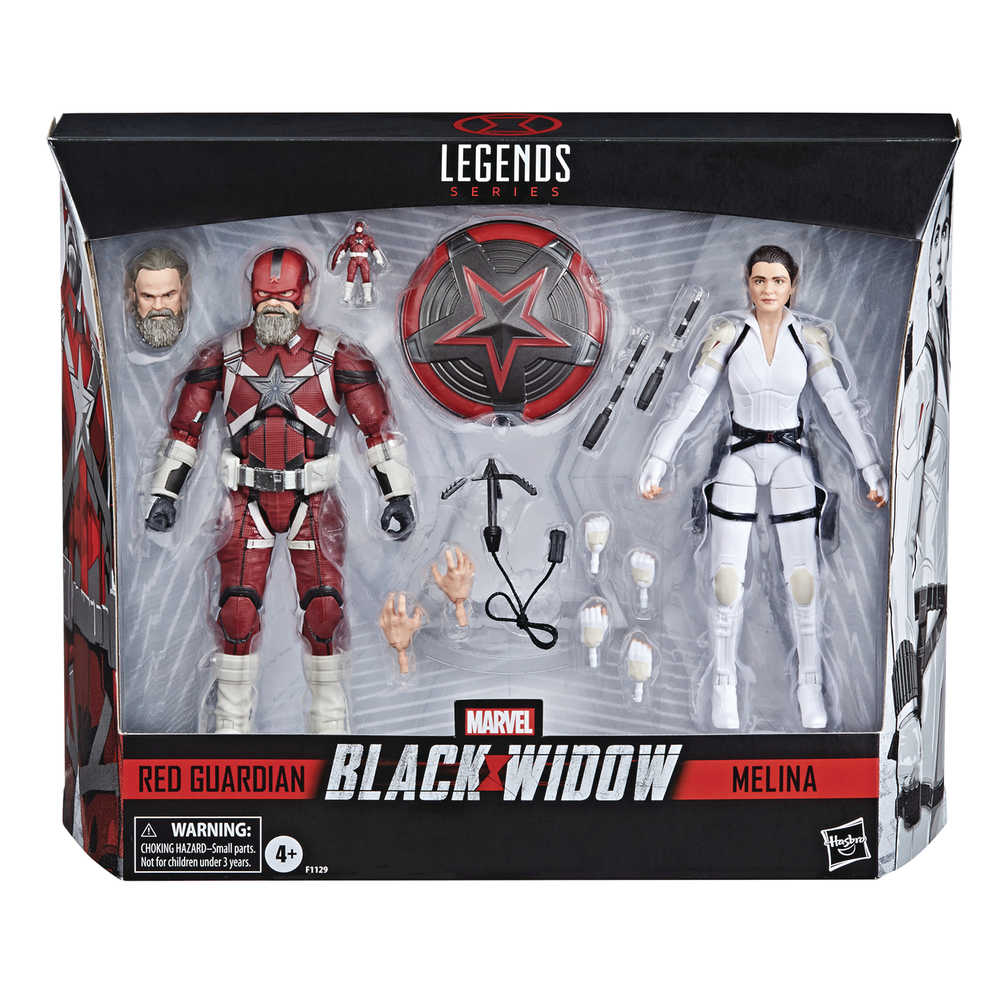 Black Widow Legends 6 In Red Guardian/Melina 2 Pk Action Figure Case 
