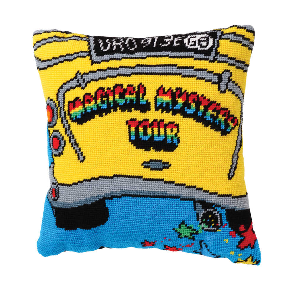 Beatles Tapestry #3 Magical Mystery Tour Bus 