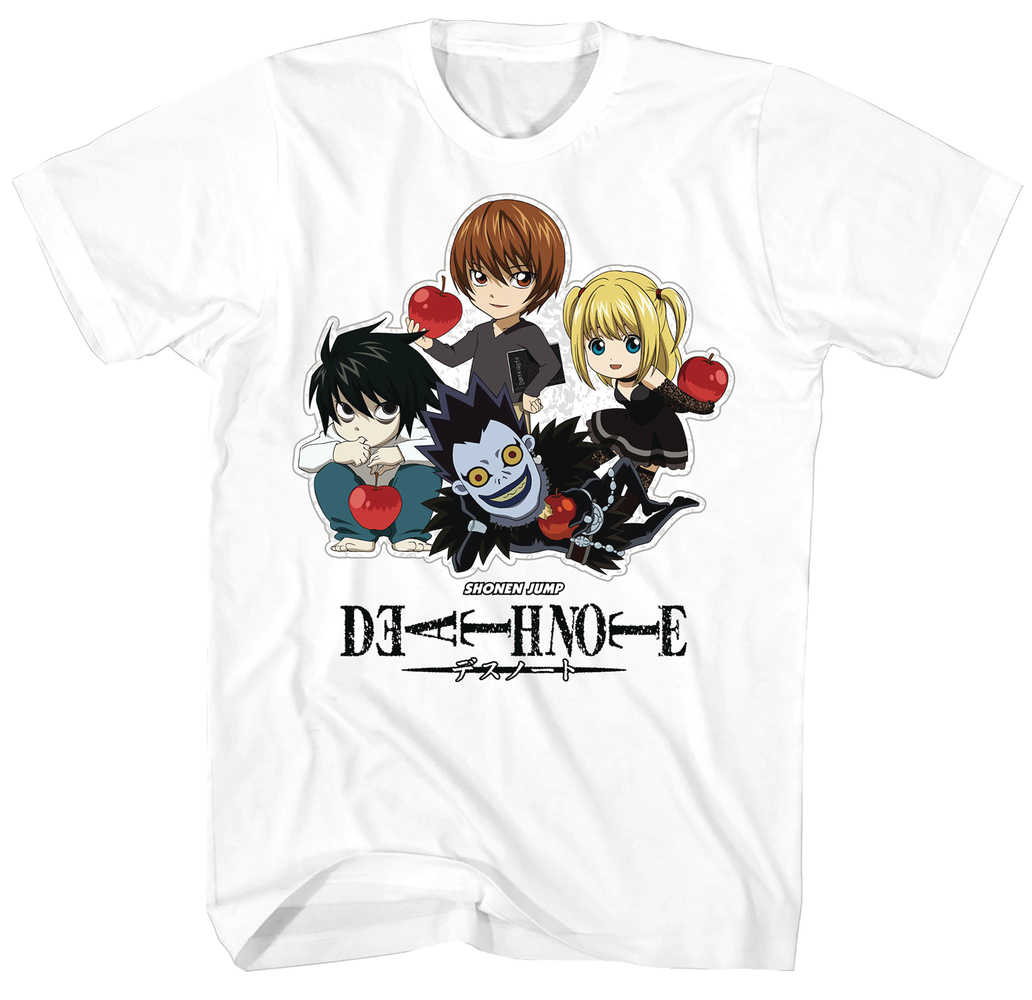 Death Note Chibi Cast White T-Shirt XXL 
