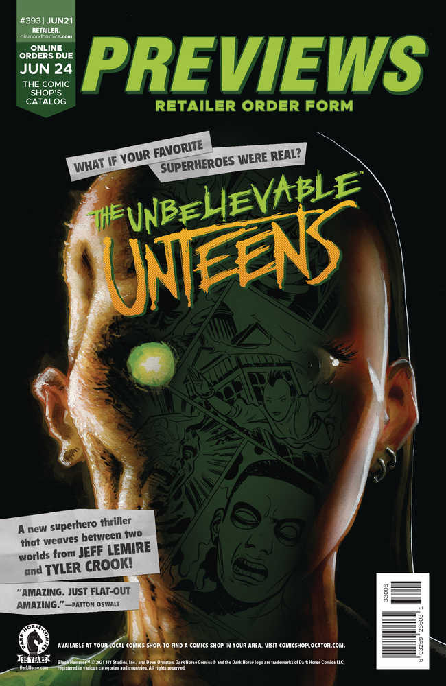 Previews #395 Aug 2021 Ret Ord Form Free Extras (Lim 1) (Net