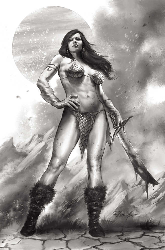 Red Sonja Black White Red #1 Cover S 15 Copy Variant Edition Parrillo Black & White