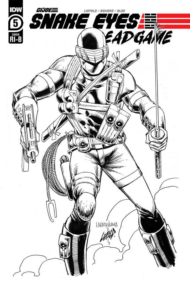 Snake Eyes Deadgame #5 (Of 5) 25 Copy Black & White Variant Edition Hama Liefeld (