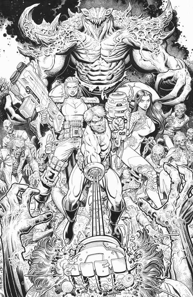 Skybound X #3 Cover H 25 Copy Variant Edition Black & White Adams (Mature)