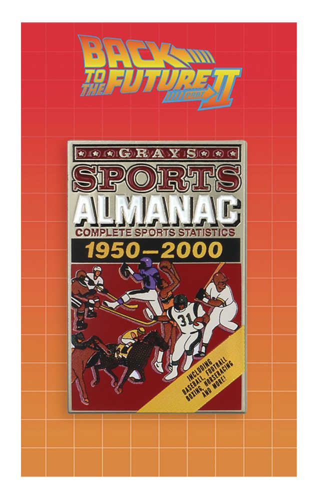 Bttf Grays Sports Almanac Enamel Pin 