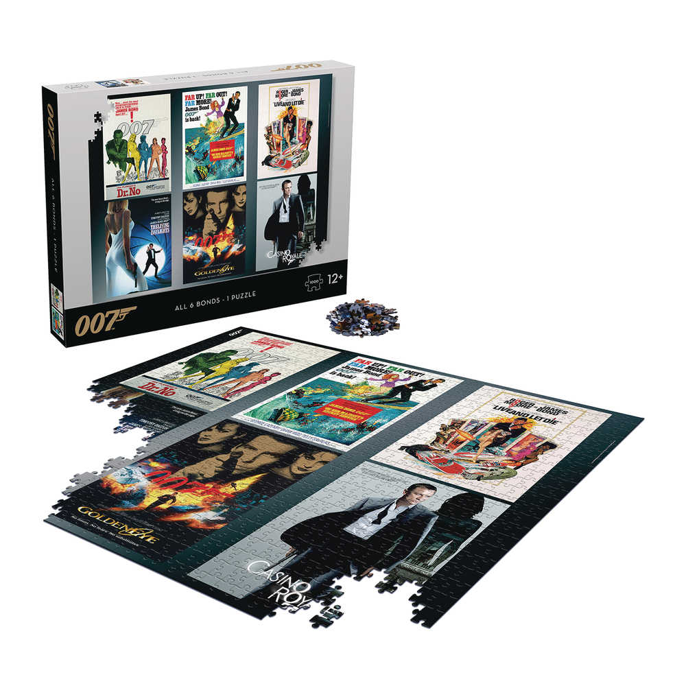 007 James Bond All Six Bonds In One 1000 Pc Puzzle 