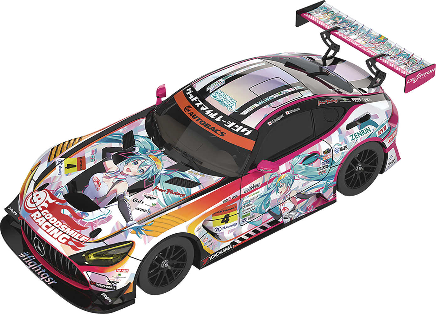 Hatsune Miku Guide To The Proj 1/43 Mini Car Amg 2021 100 Th Race Ver (