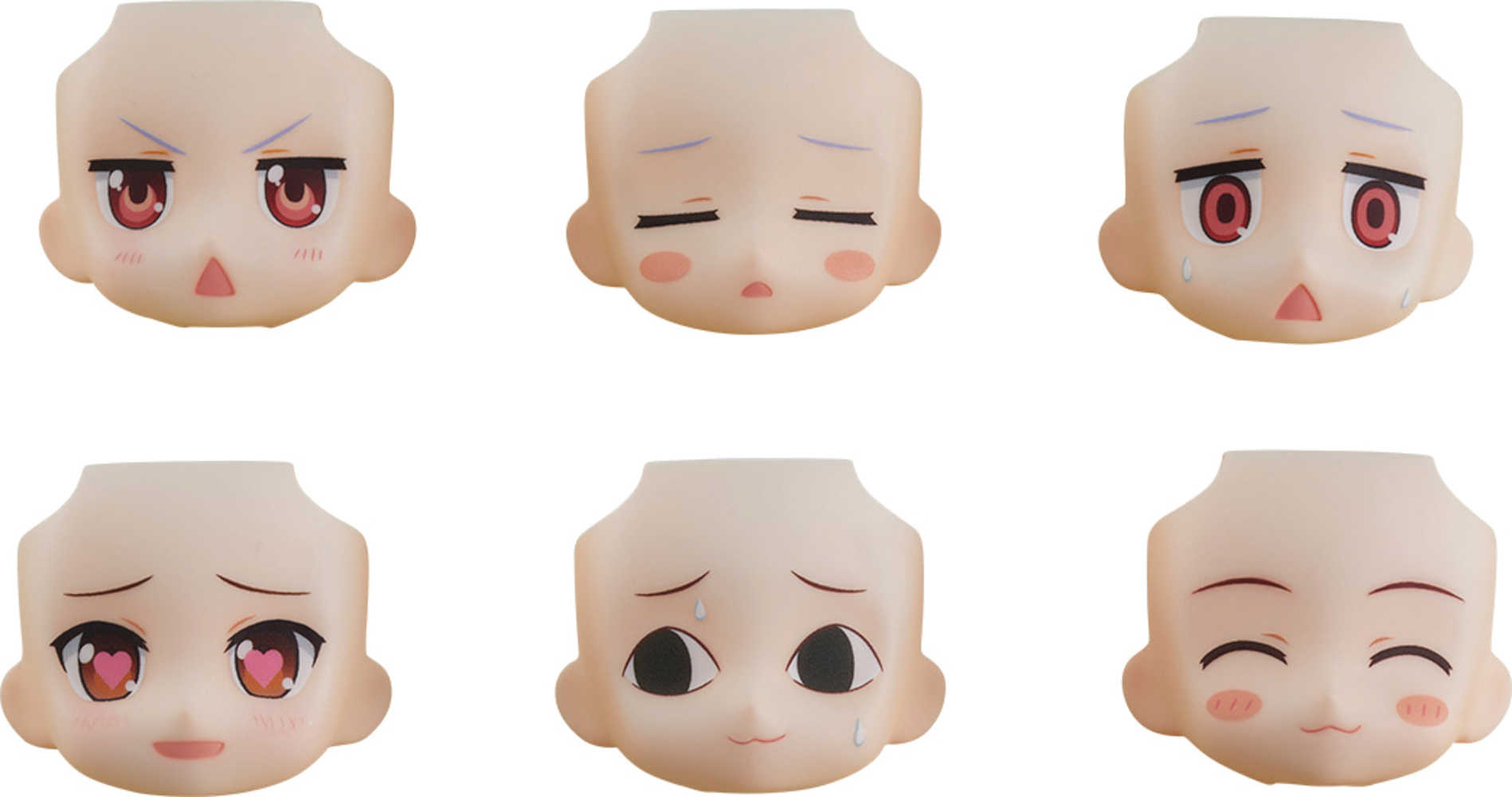 Nendoroid More Non Non Biyori Nonstop Face Swap 6 Pc Blind Mystery Box Display (
