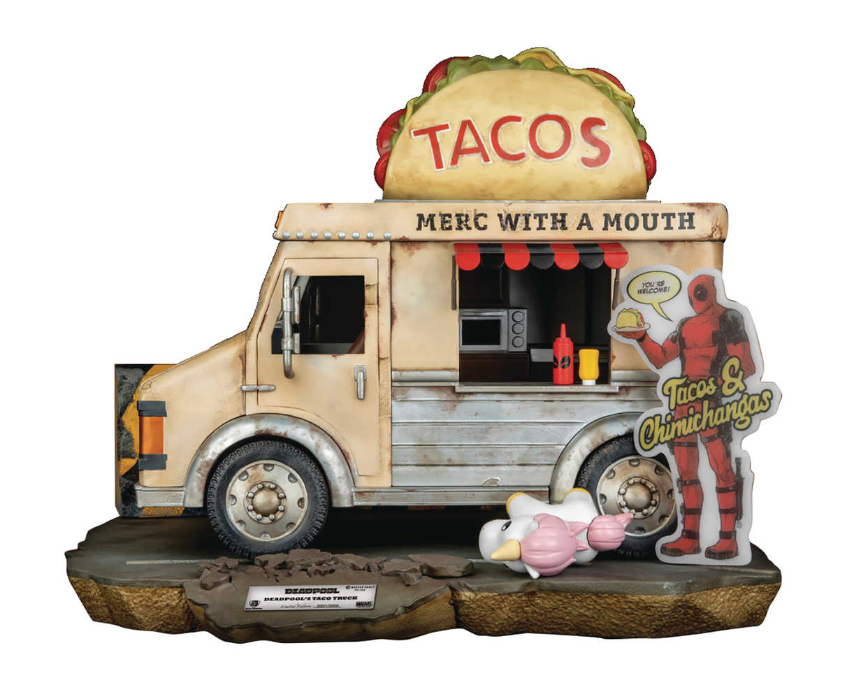 Marvel Comics Mc 036 Deadpools Taco Truck Statue  
