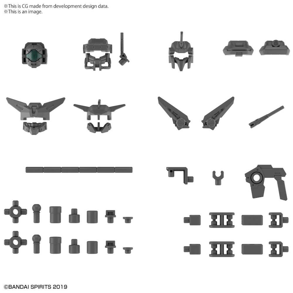 30 Mm Options Parts Set 6 Customize Heads A Model Kit 