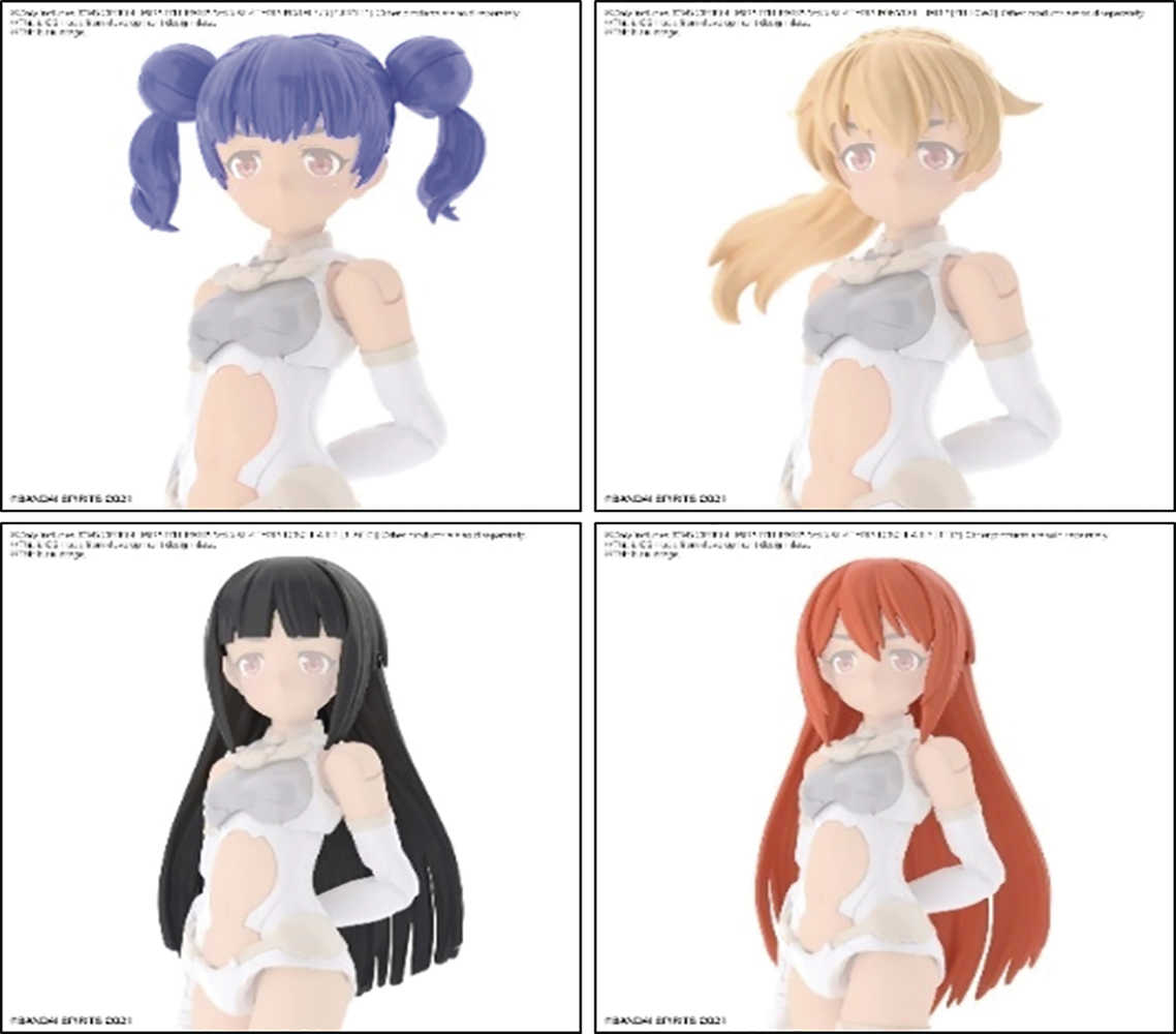 30 Ms Option Hair Style Parts 4 Types Volume 3 Model Kit  