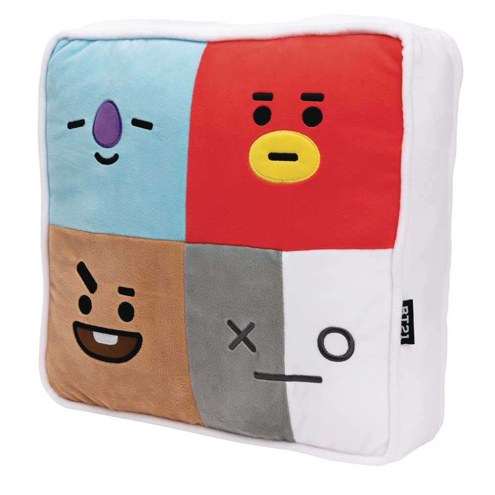 Gund Line Friends Bt21 Square Pillow 12 In Plush  