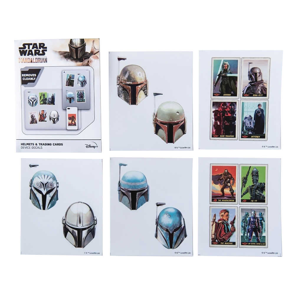 Star Wars Mandalorian Helmets And Trading Cards Device Decals 