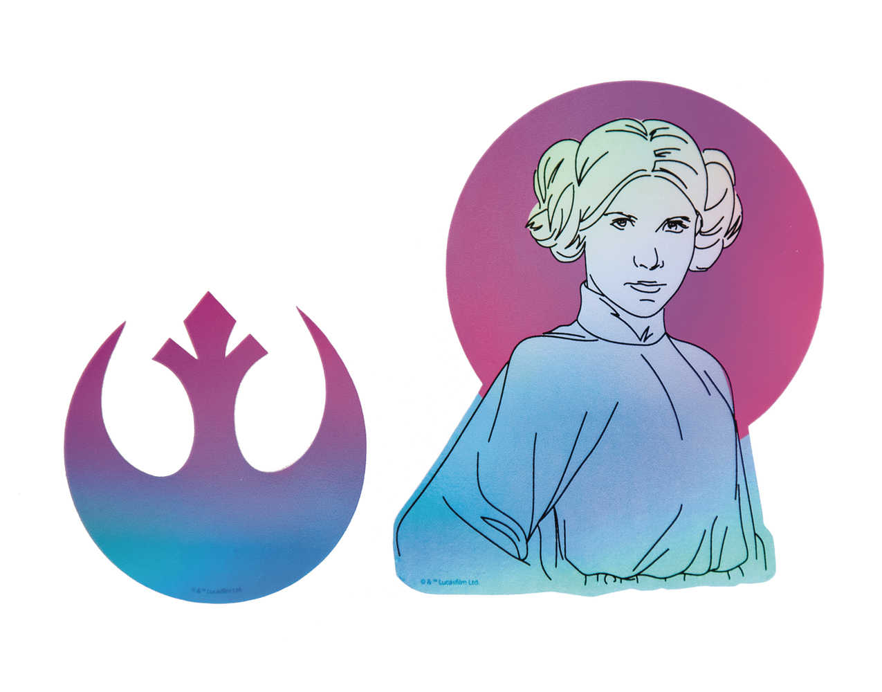 Star Wars Leia Organa Rebel Leader Holographic Device Decal 