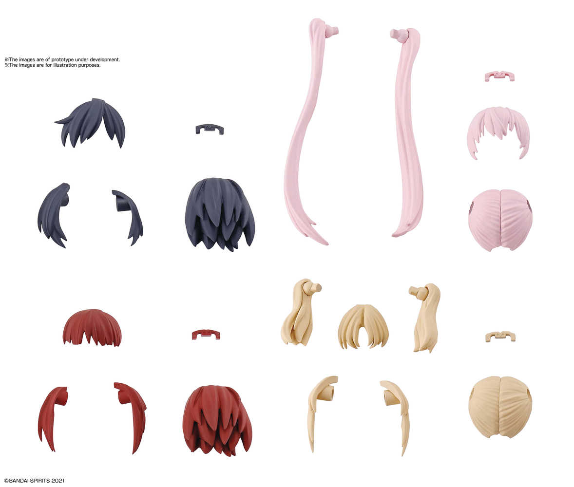 30 Minute Sisters Opt Hair Style Parts 1 All Types Model Kit (