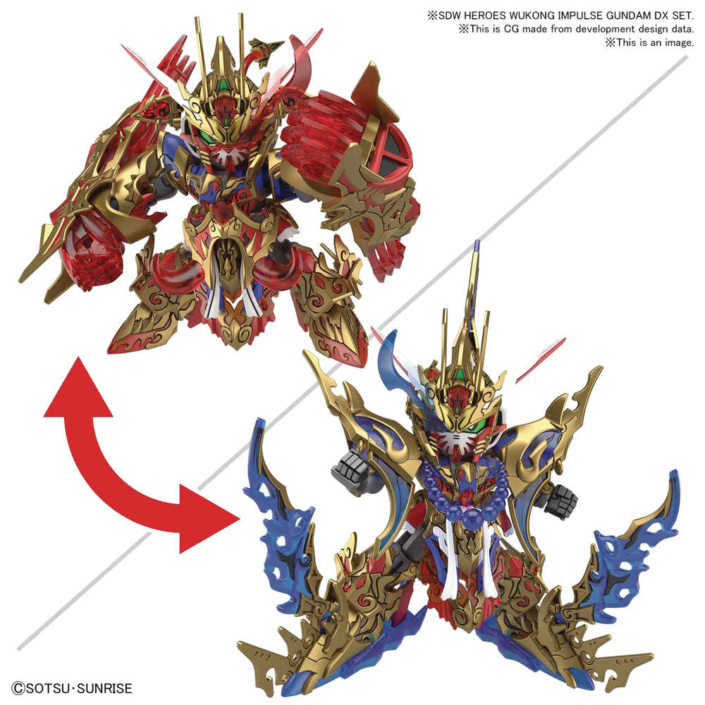 Sdw Heroes Wukong Impulse Gundam Dx Set Model Kit  