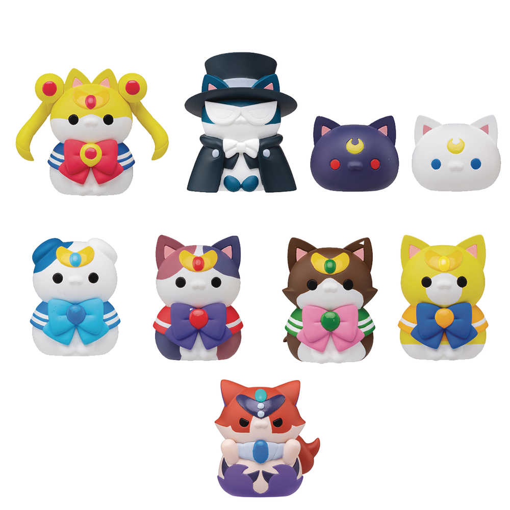 Sailor Moon Mega Cat Project Sailor Mewn Mini Figure 8 Pc Blind Mystery Box Display