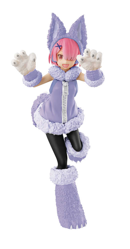 Re Zero Starting Life SSS Wolf & Seven Kids Ram Figure Pastel (