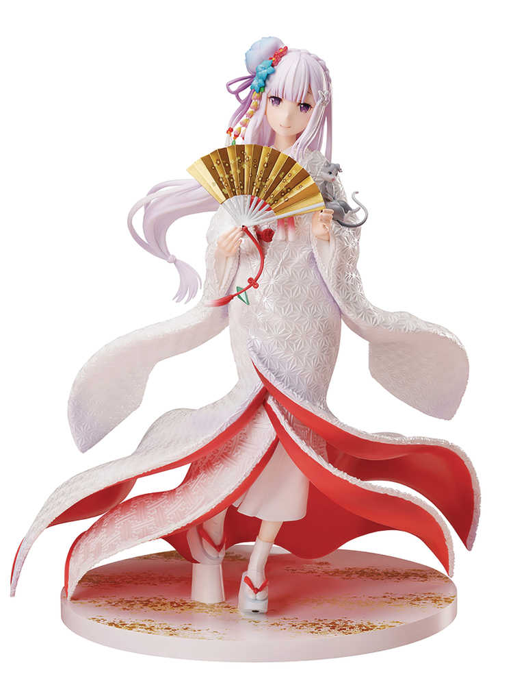 Re Zero Starting Life Emilia 1/7 PVC Figure Shiromuku Ver 