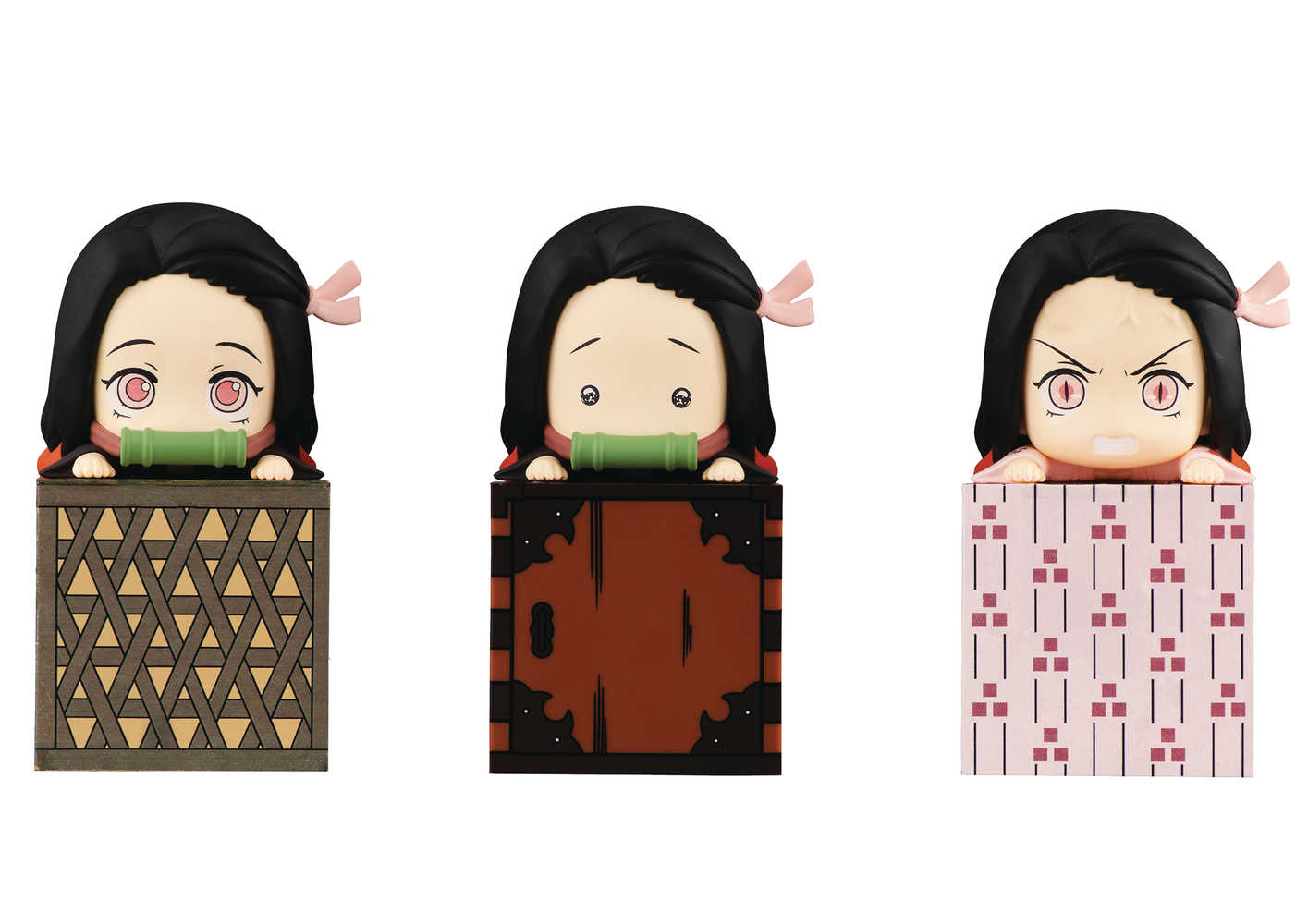 Demon Slayer Kimetsu Hikkake Nezuko 3 Pc PVC Figure Set 