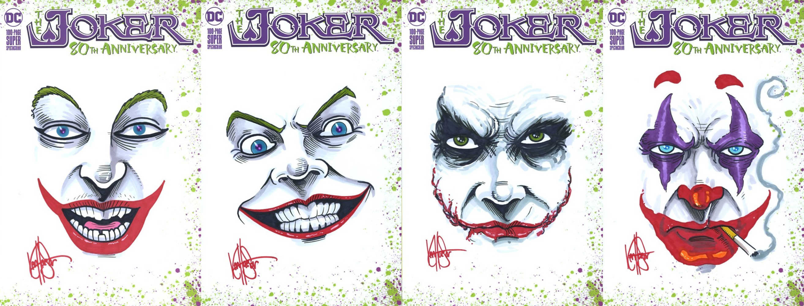 Df Joker 80 Th Anniversary #1 Random Joker Haeser Sketch 