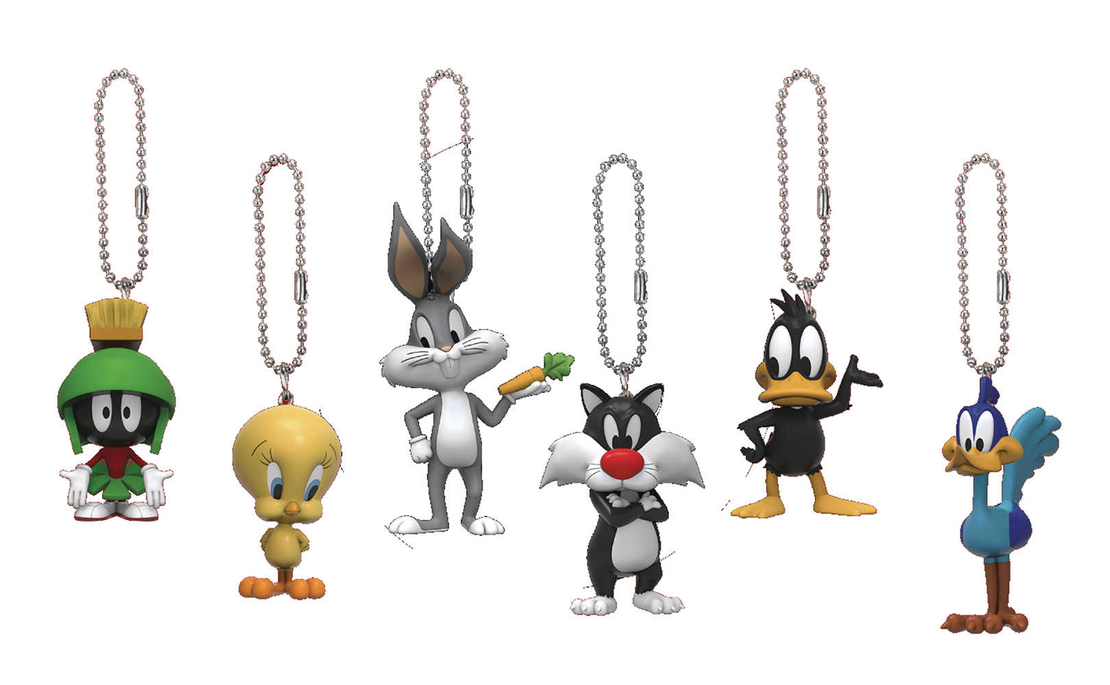 Looney Tunes Kc 006 Egg Attack Action Keychain 6 Pc Blind Mystery Box Display (C