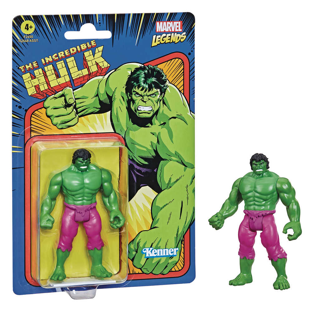 Marvel Retro Legends 3 3/4 In Hulk Action Figure Case  